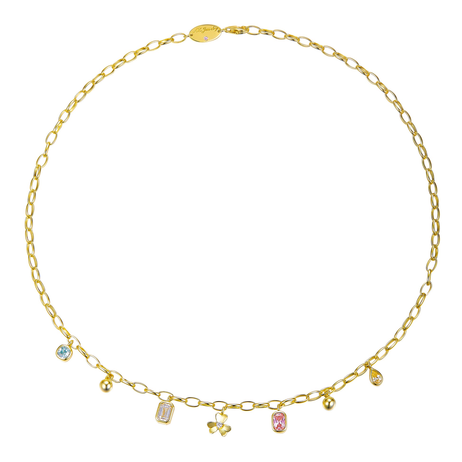 Valeria Rainbow Necklace Anna Zuckerman