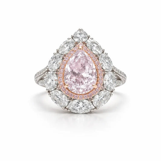 Versailles Pink Diamond Сrystalline Ring Anna Zuckerman