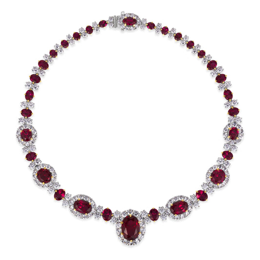 Worth Avenue Necklace in Red Ruby