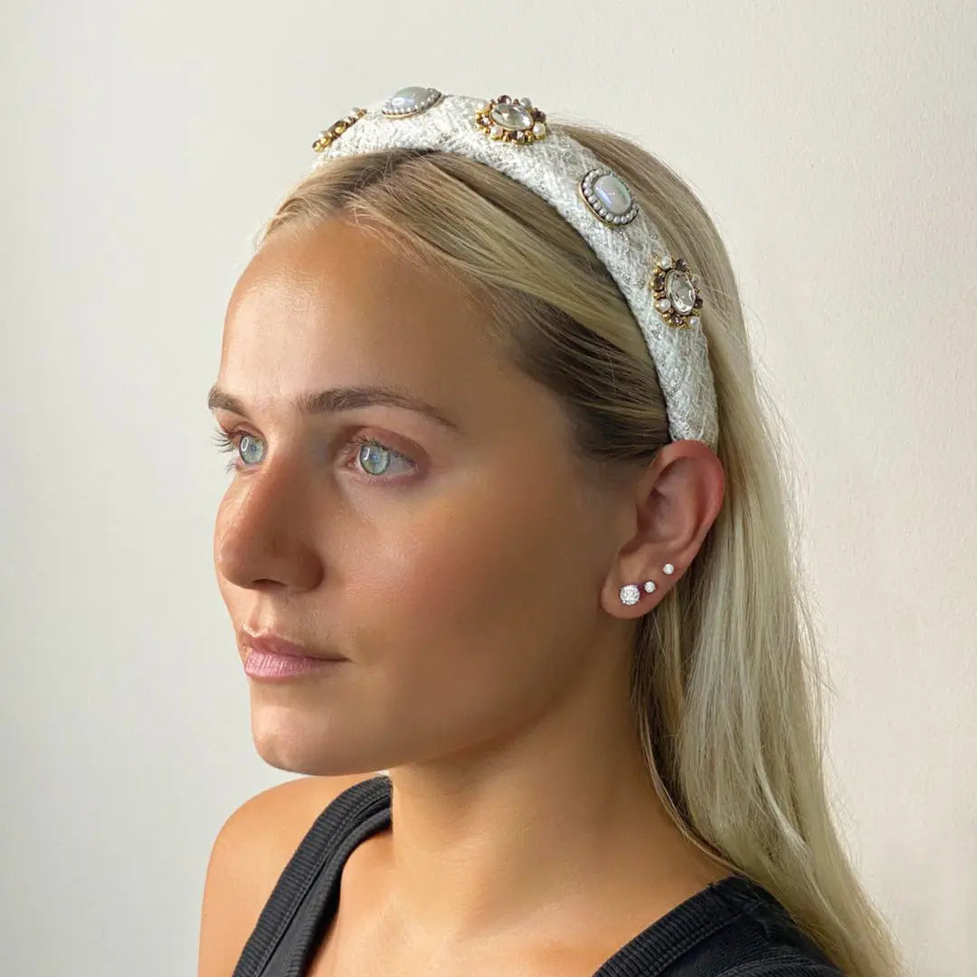 Willa Tweed Headband by Anna Zuckerman