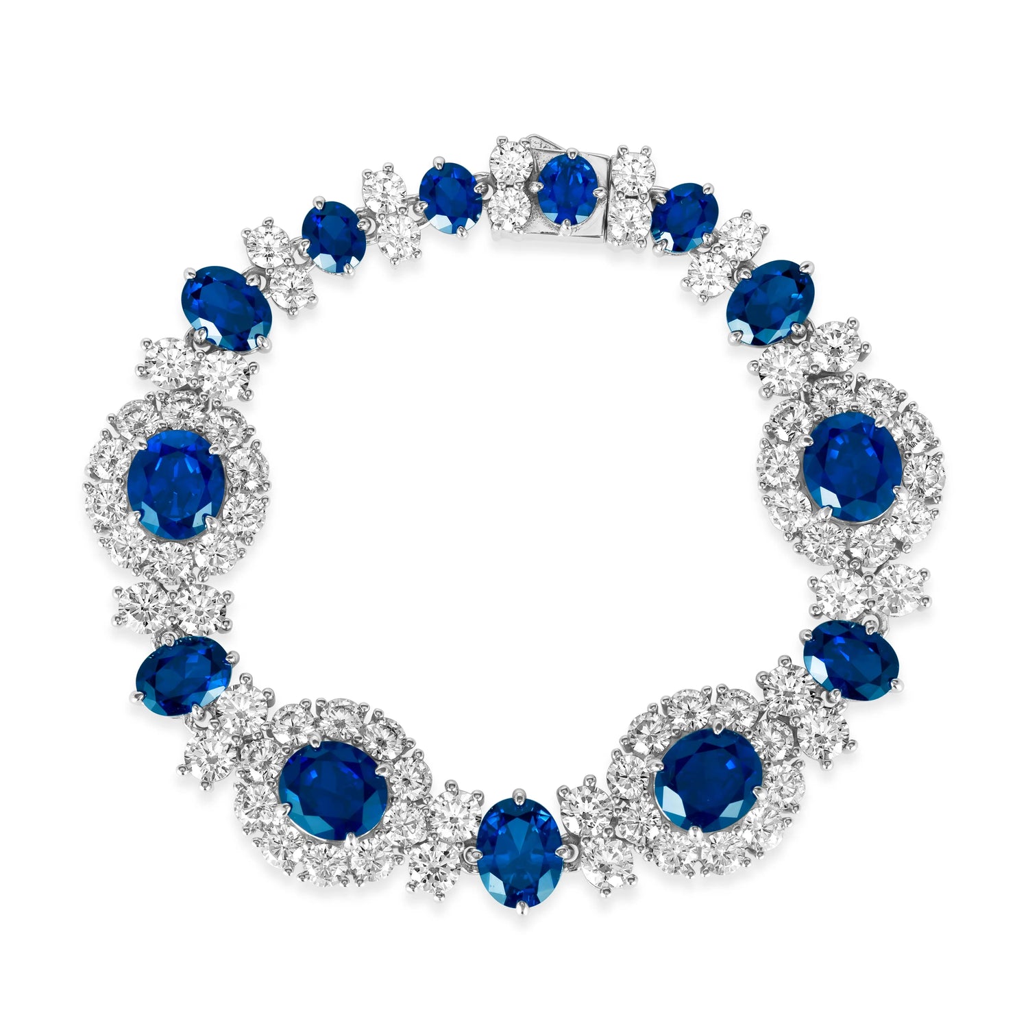Worth Avenue Bracelet in Blue Sapphire Anna Zuckerman