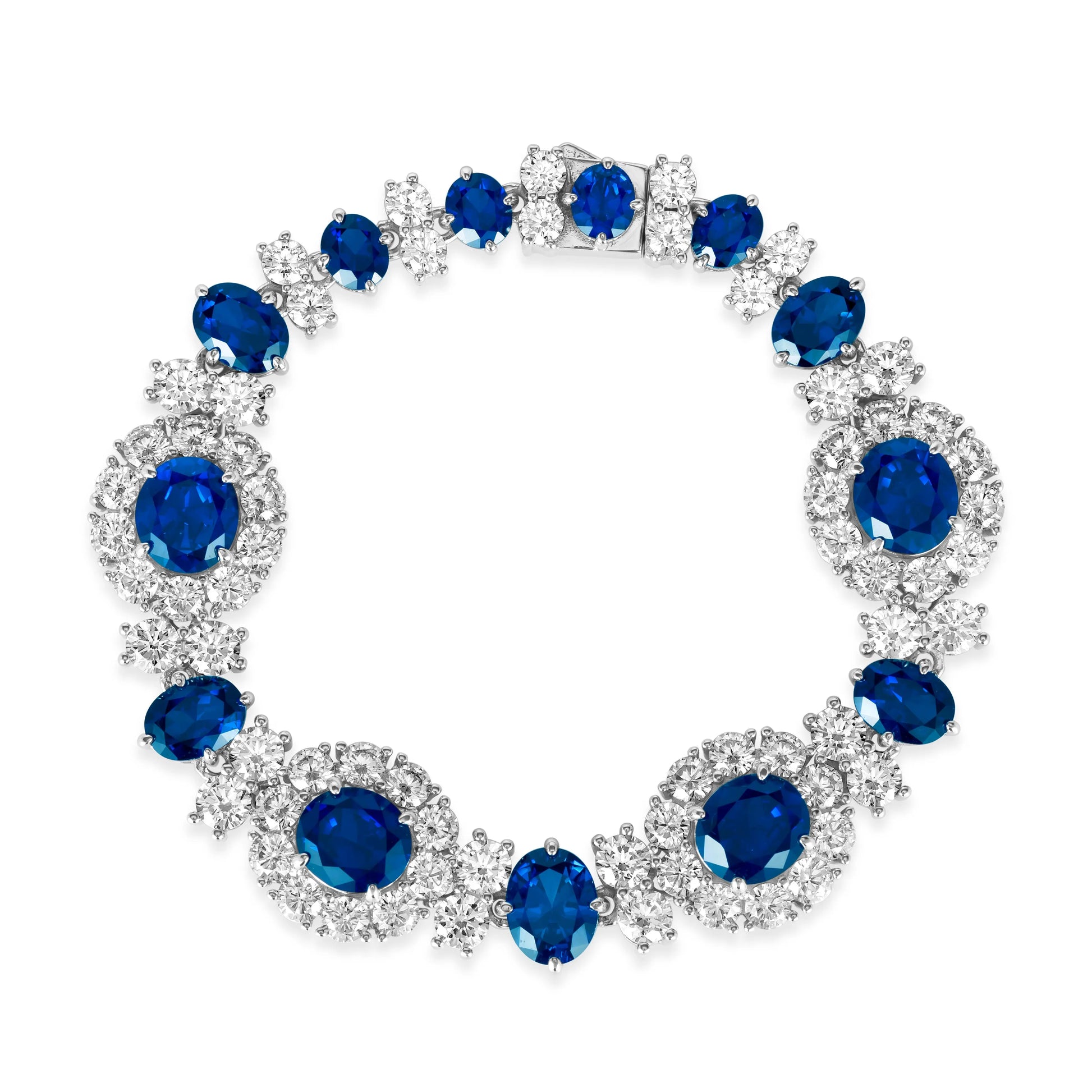 Worth Avenue Bracelet in Blue Sapphire Anna Zuckerman