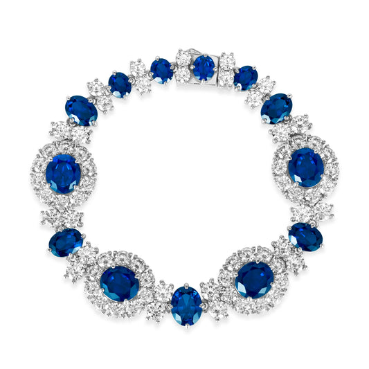 Worth Avenue Bracelet in Blue Sapphire Anna Zuckerman