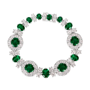 Worth Avenue Bracelet in Green Emerald Anna Zuckerman