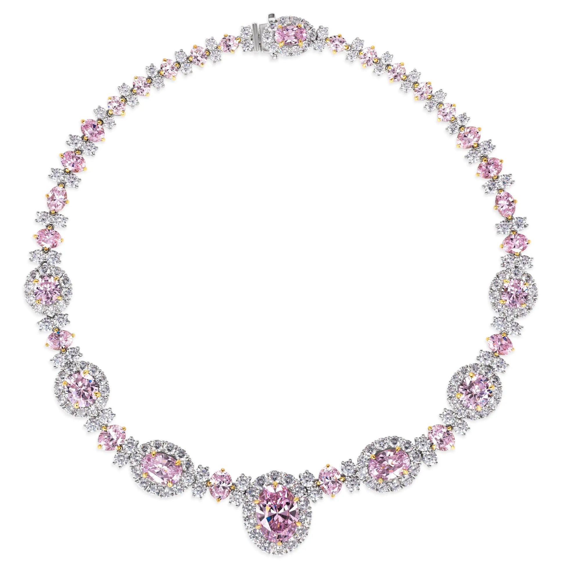 Worth Avenue Necklace in Argyle Pink Crystalline Anna Zuckerman