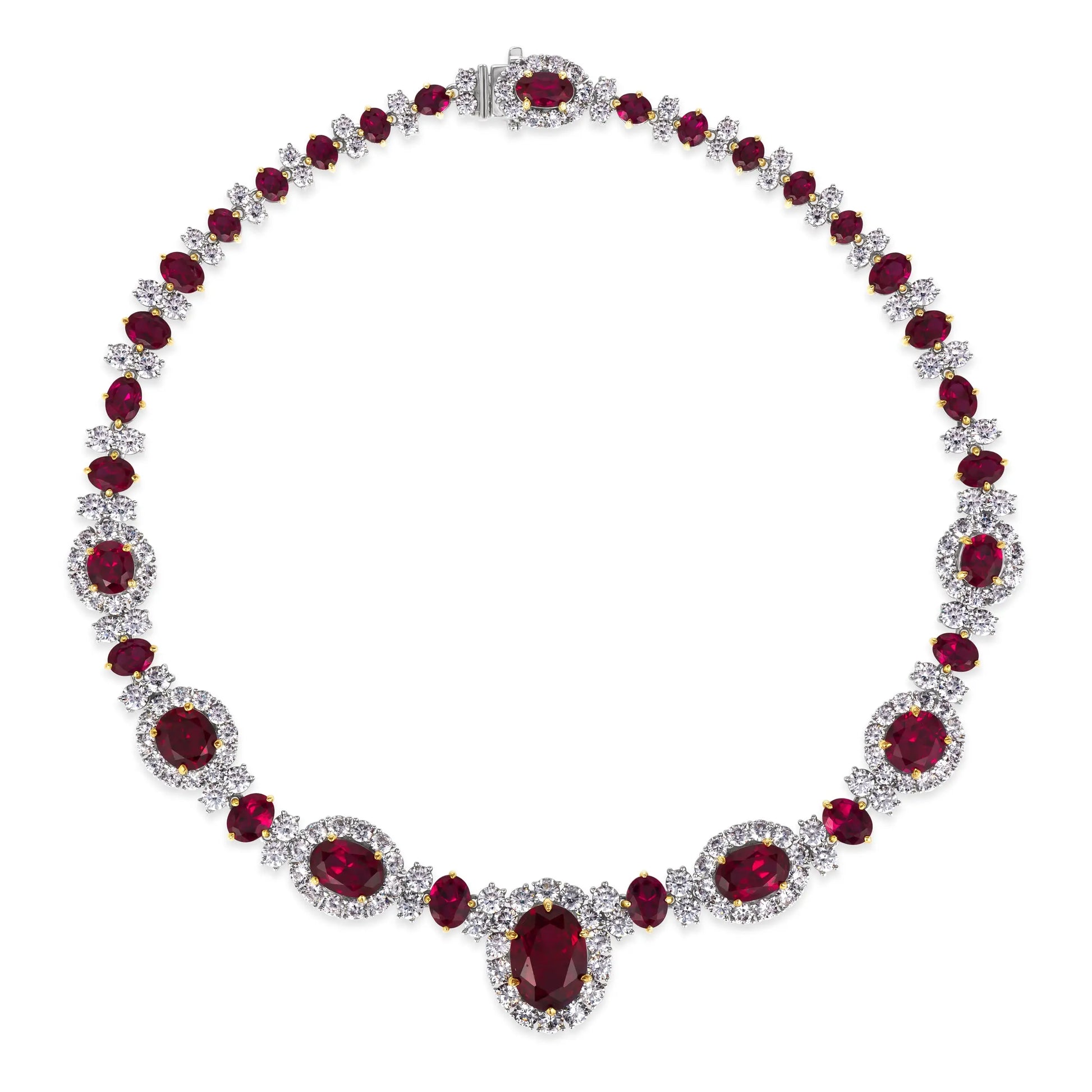 Worth Avenue Necklace in Red Ruby Anna Zuckerman