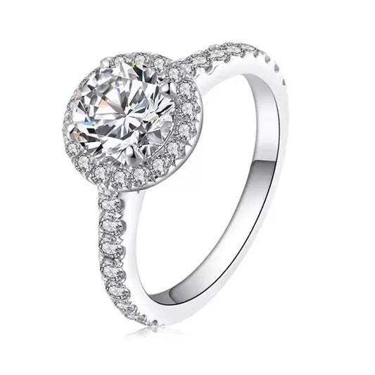 Zoe 2 Carat Halo Ring Anna Zuckerman