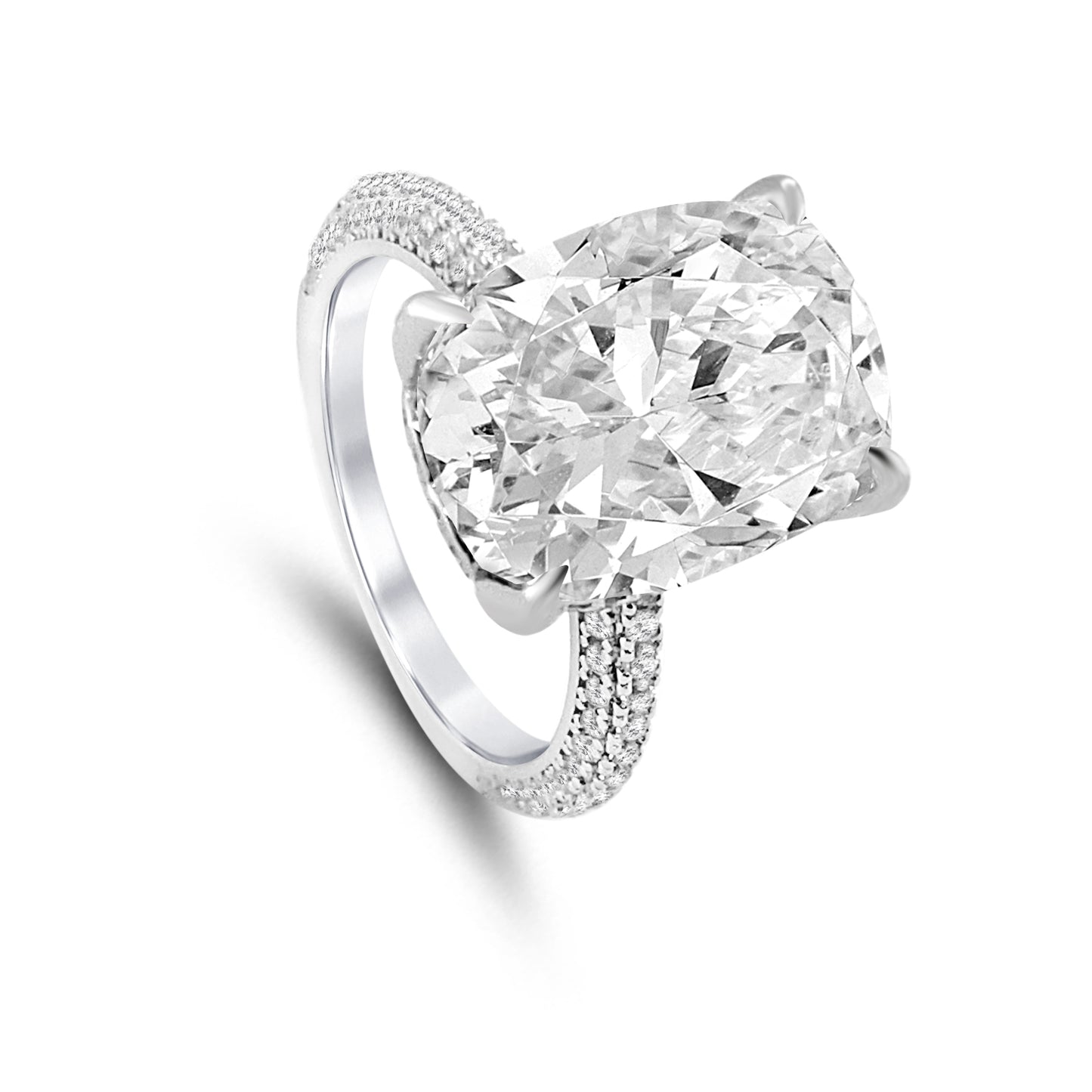 Carolina 8 Carat Cushion Ring