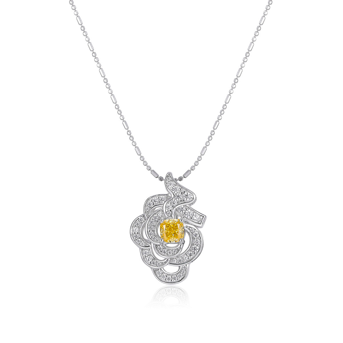Canary Rose Necklace Anna Zuckerman