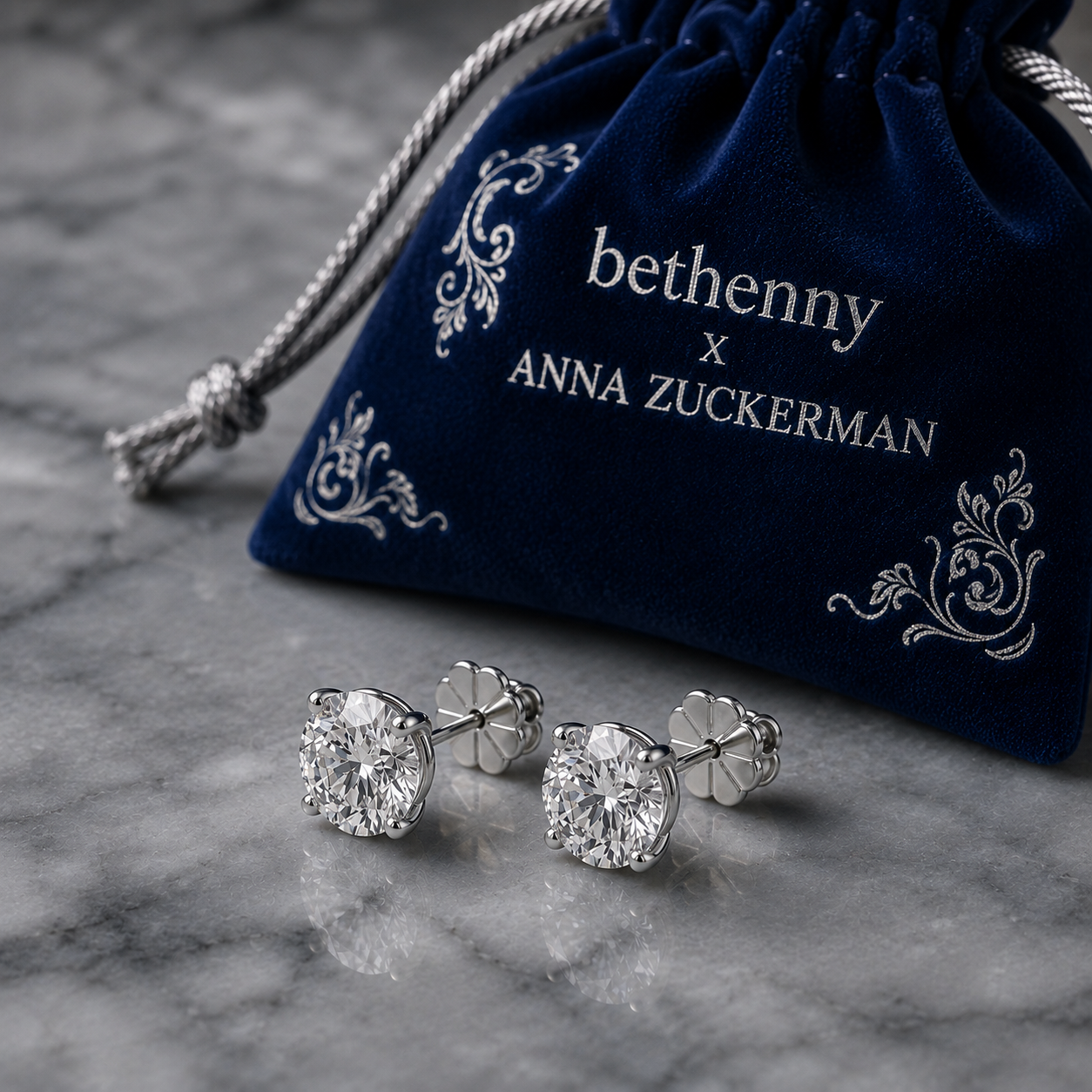 Bethenny Frankel x Anna Zuckerman Just Like Diamonds 4 Carat Studs