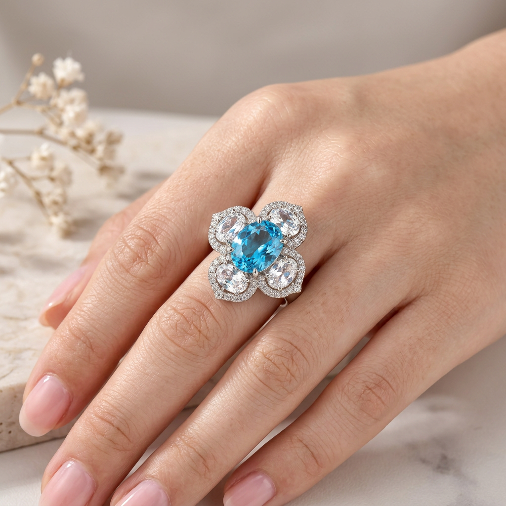 Bluebell Flower Ring by AZ Essentials