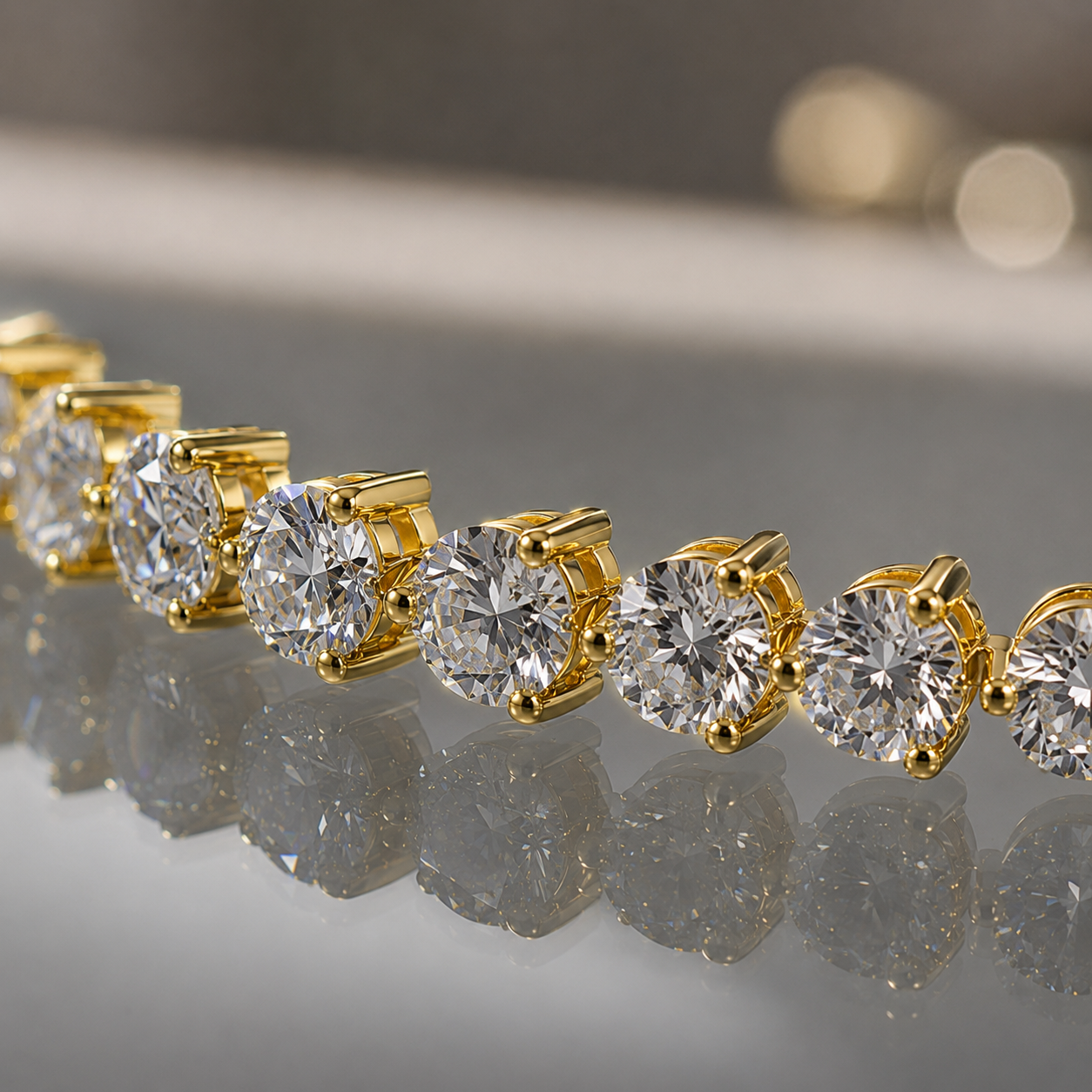 10 Carat Martini Tennis Bracelet
