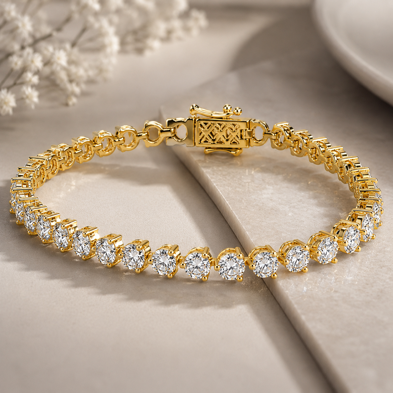 15 Carat Martini Tennis Bracelet
