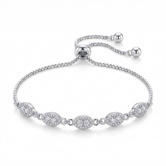 Pavé Station Bolo Bracelet by AZ Essentials