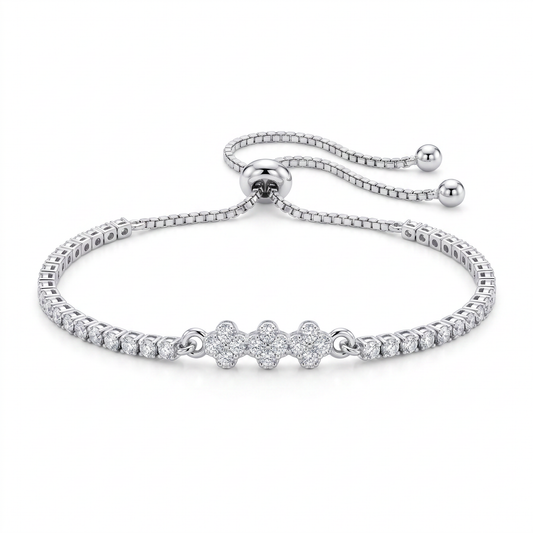 Flower Trio Bolo Bracelet by AZ Essentials