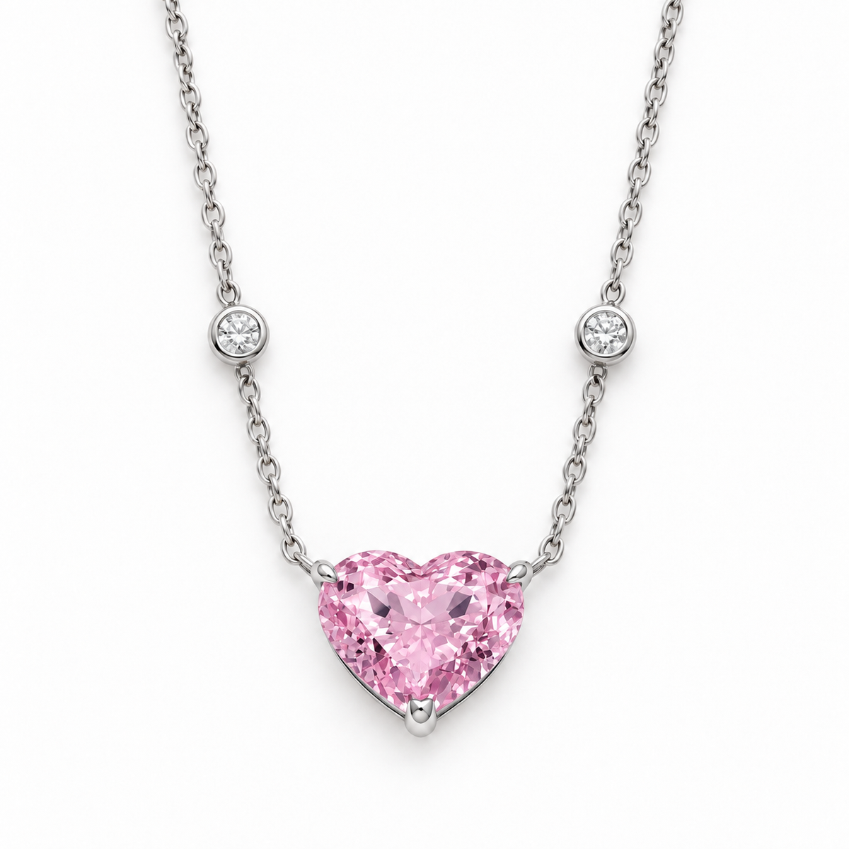 Chloe Zoe Necklace in Argyle Pink