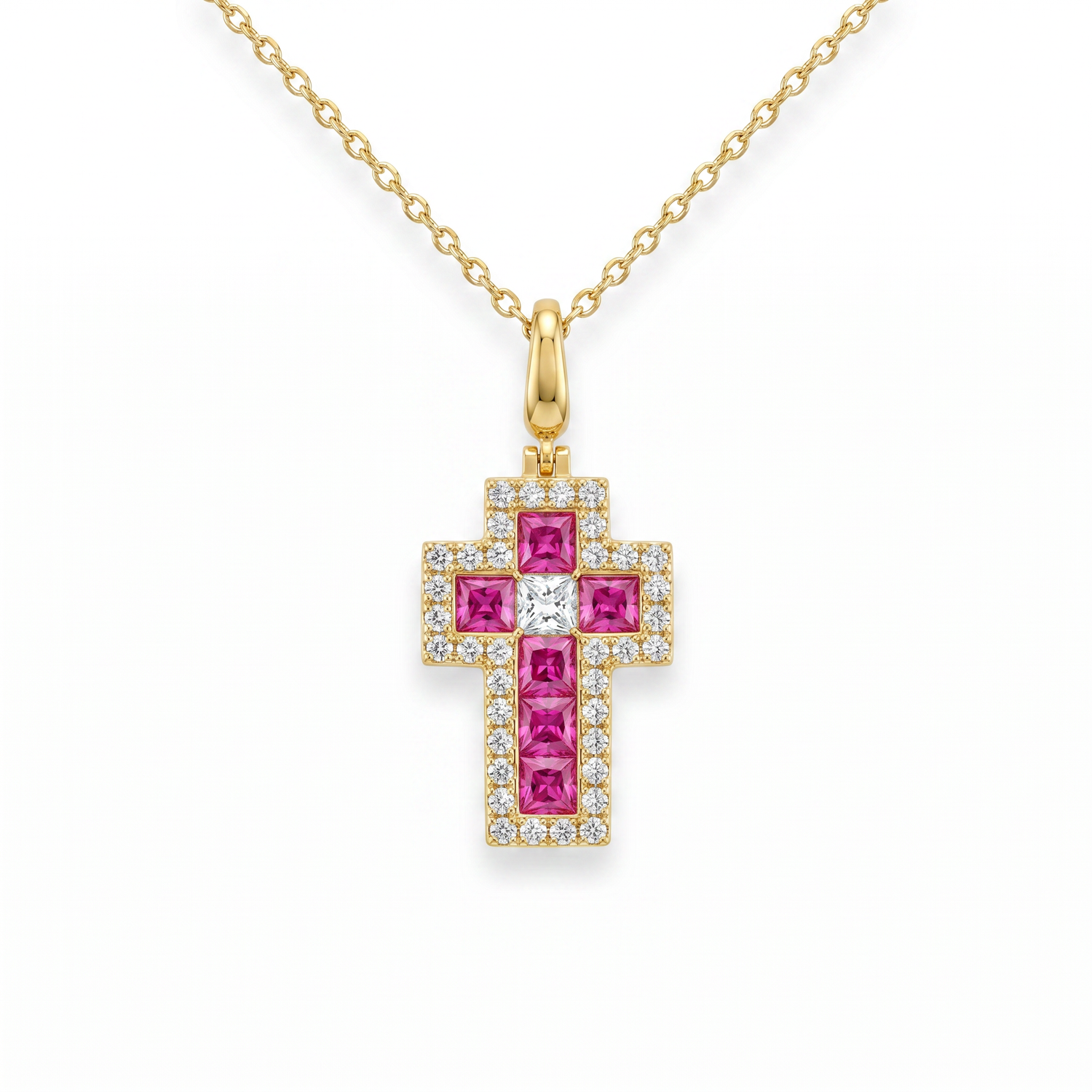 Reina Cross Necklace by Thalia