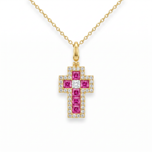 Reina Cross Necklace by Thalia