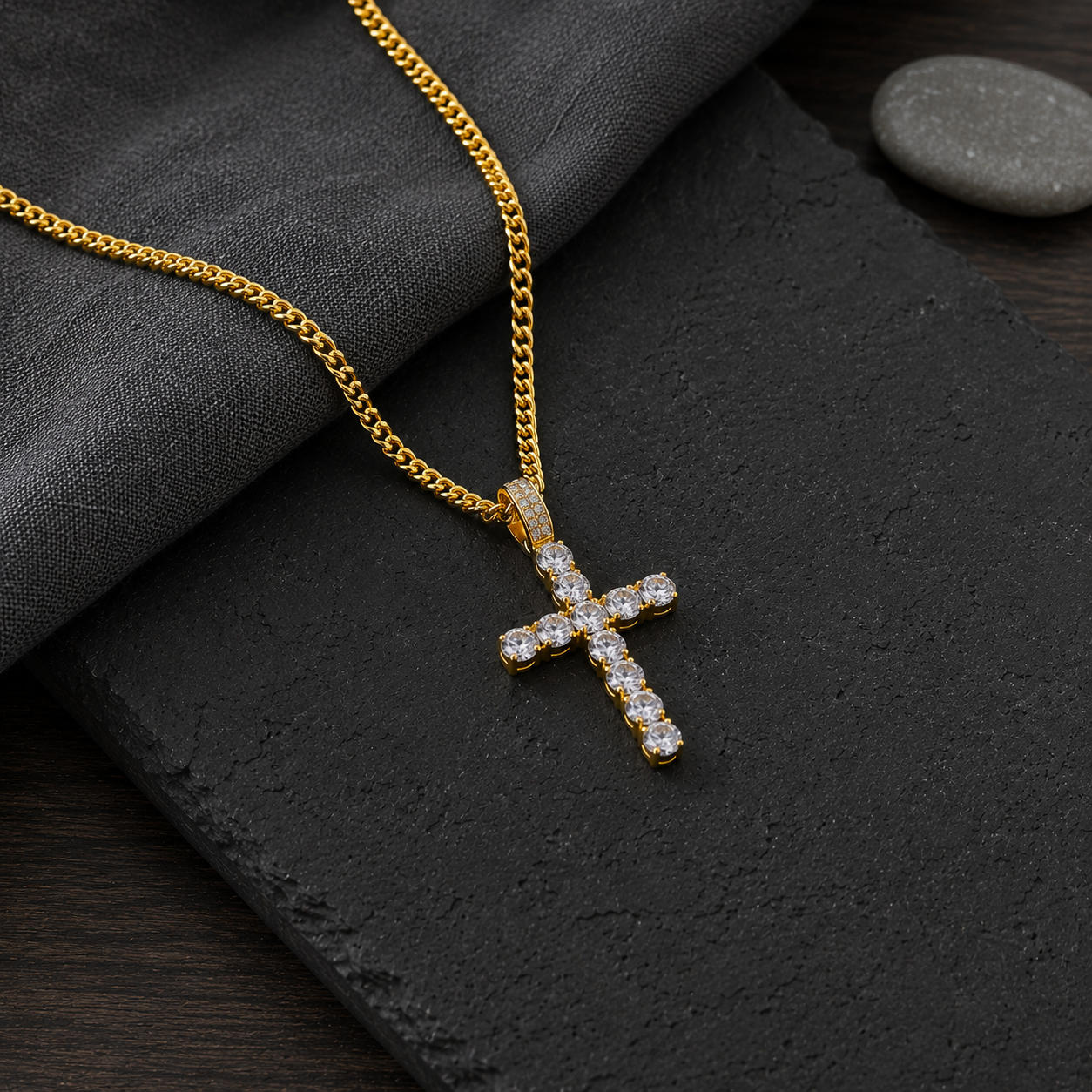 Men's 22in Cross Necklace
