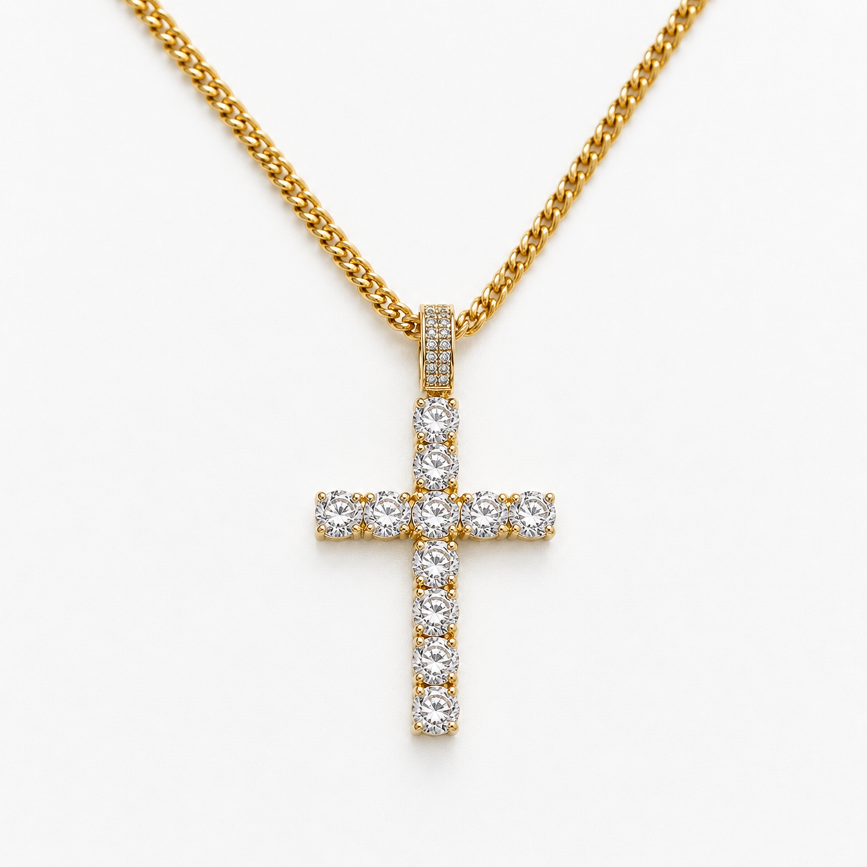 Men's 22in Cross Necklace