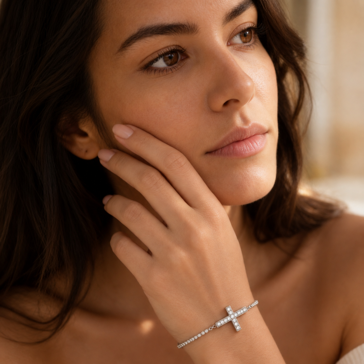 Faith Cross Bolo Bracelet by AZ Essentials