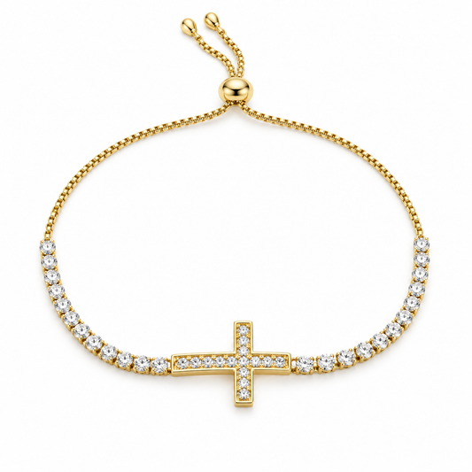 Faith Cross Bolo Bracelet by AZ Essentials