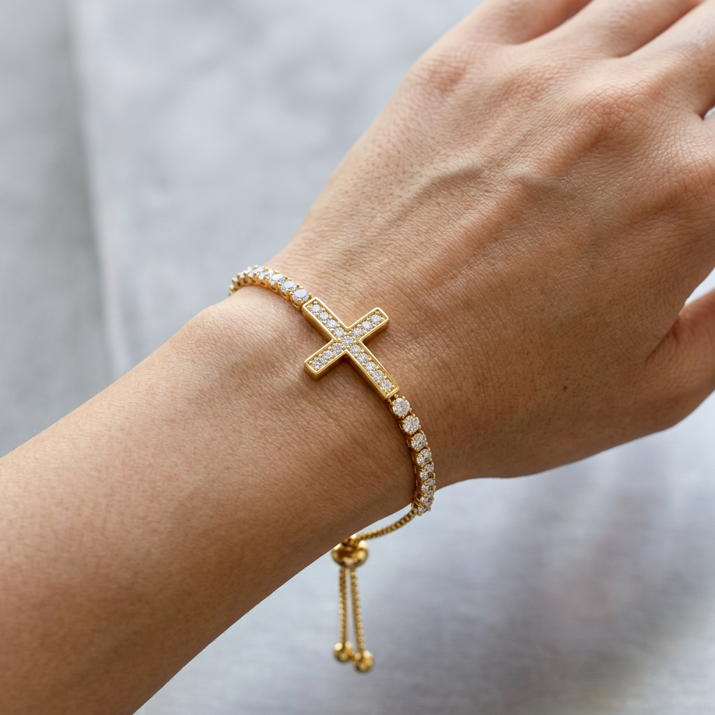 Faith Cross Bolo Bracelet by AZ Essentials