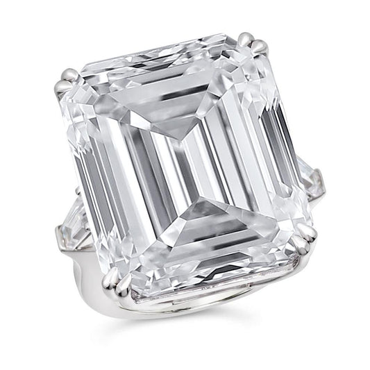 Giant Diamond Crystalline Ring