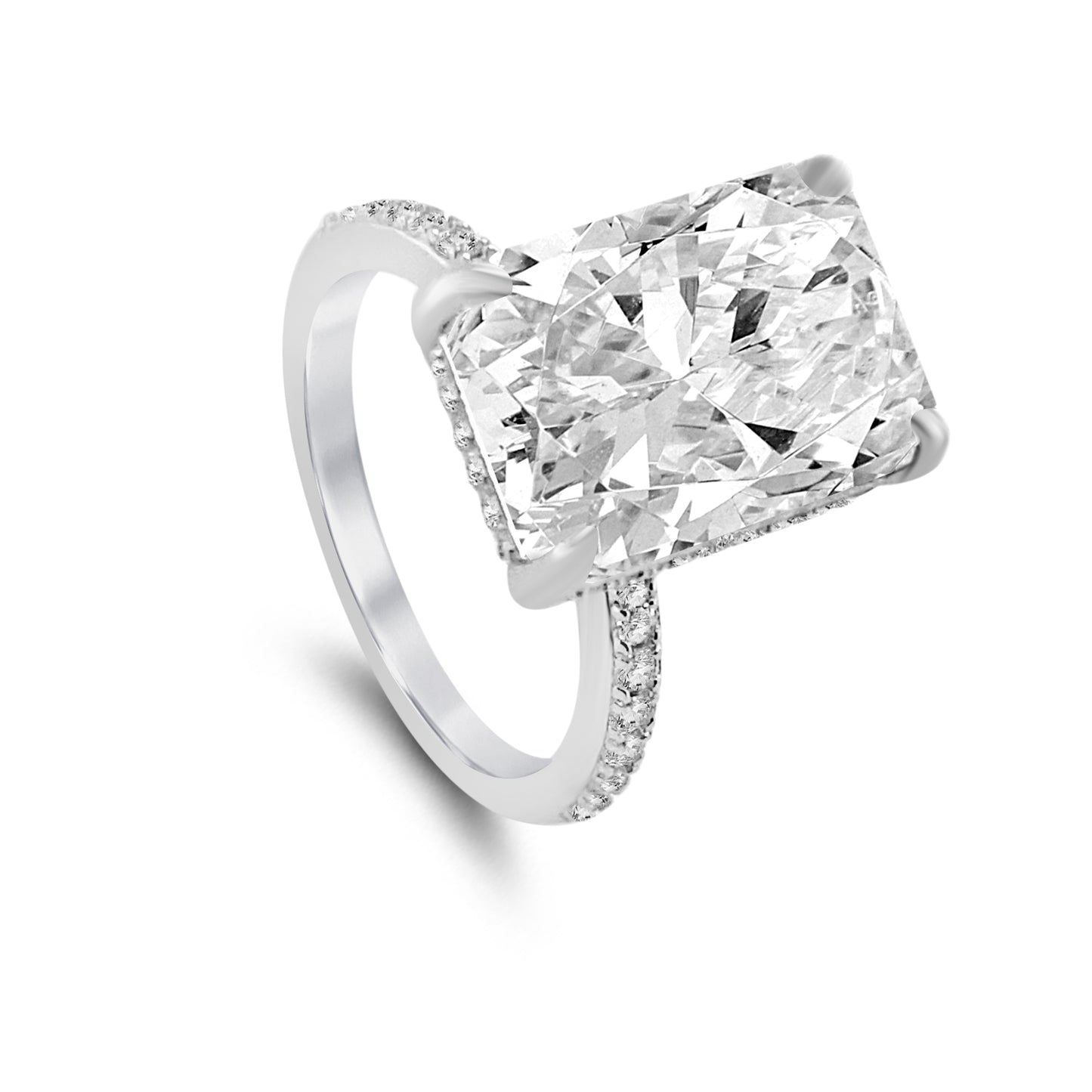 Angelina 6 Carat Radiant Cut Ring