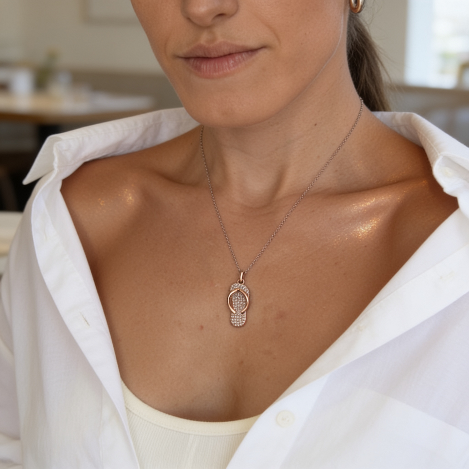 Malibu Flip-Flop Necklace