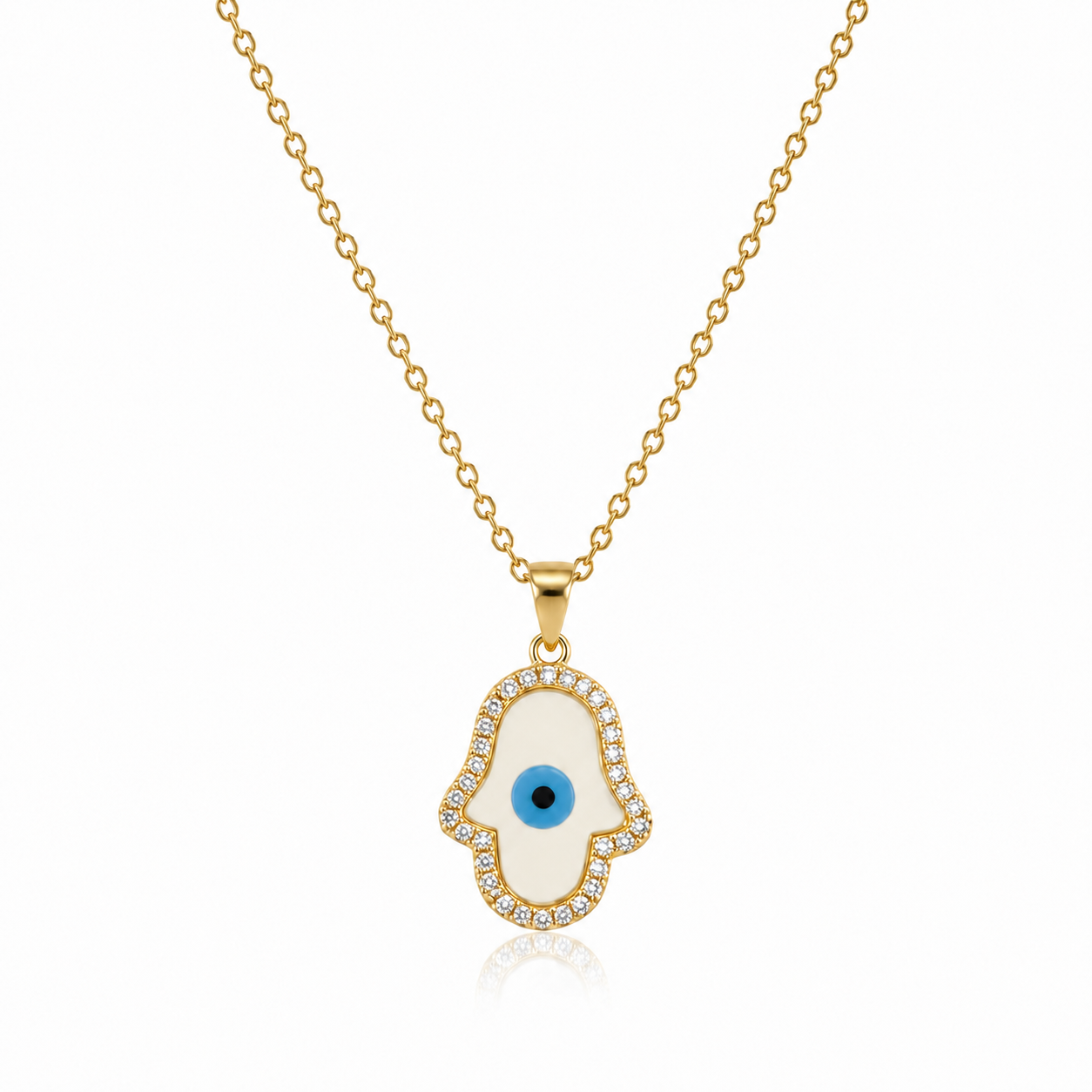 Hamsa Evil Eye Necklace by AZ Essentials