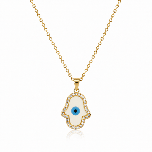 Hamsa Evil Eye Necklace by AZ Essentials