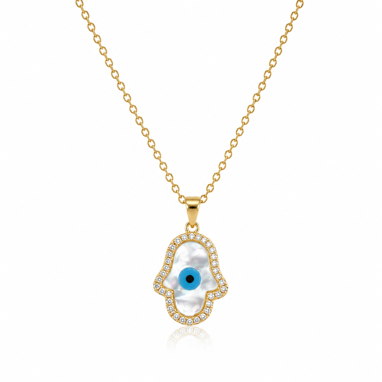 Hamsa Evil Eye Necklace by AZ Essentials