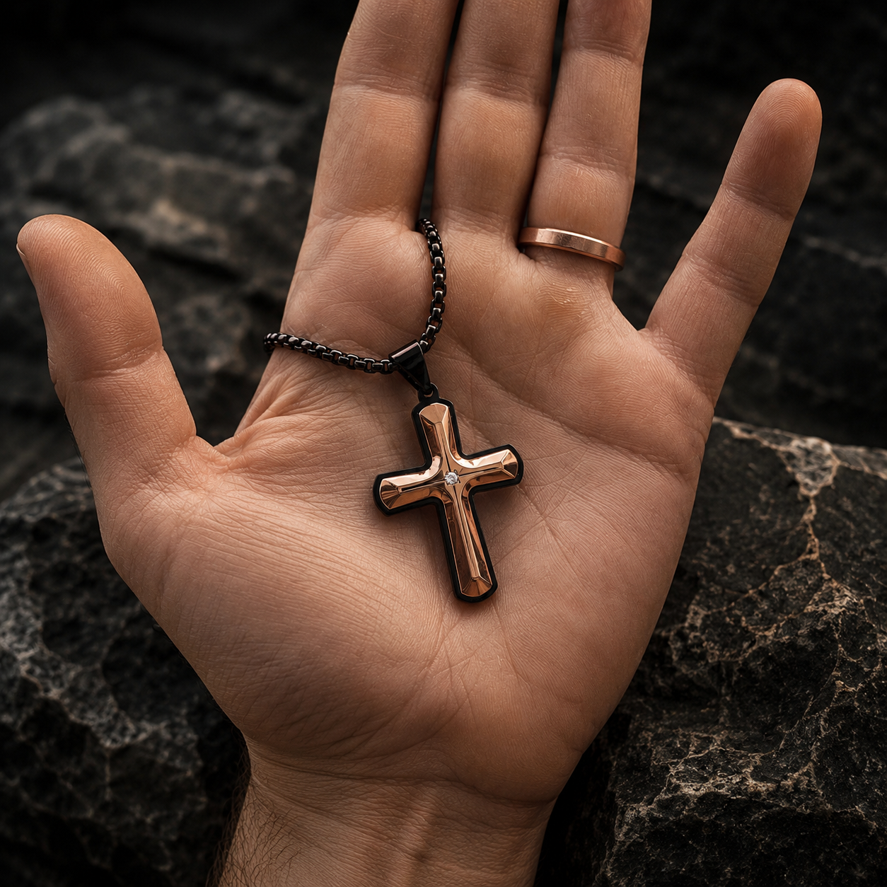 Creed Cross Necklace