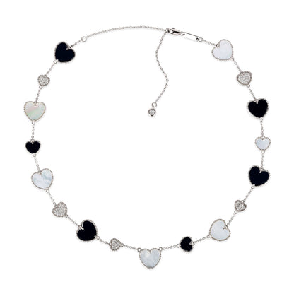 House of Cards 08 Black Mother of Pearl Necklace
