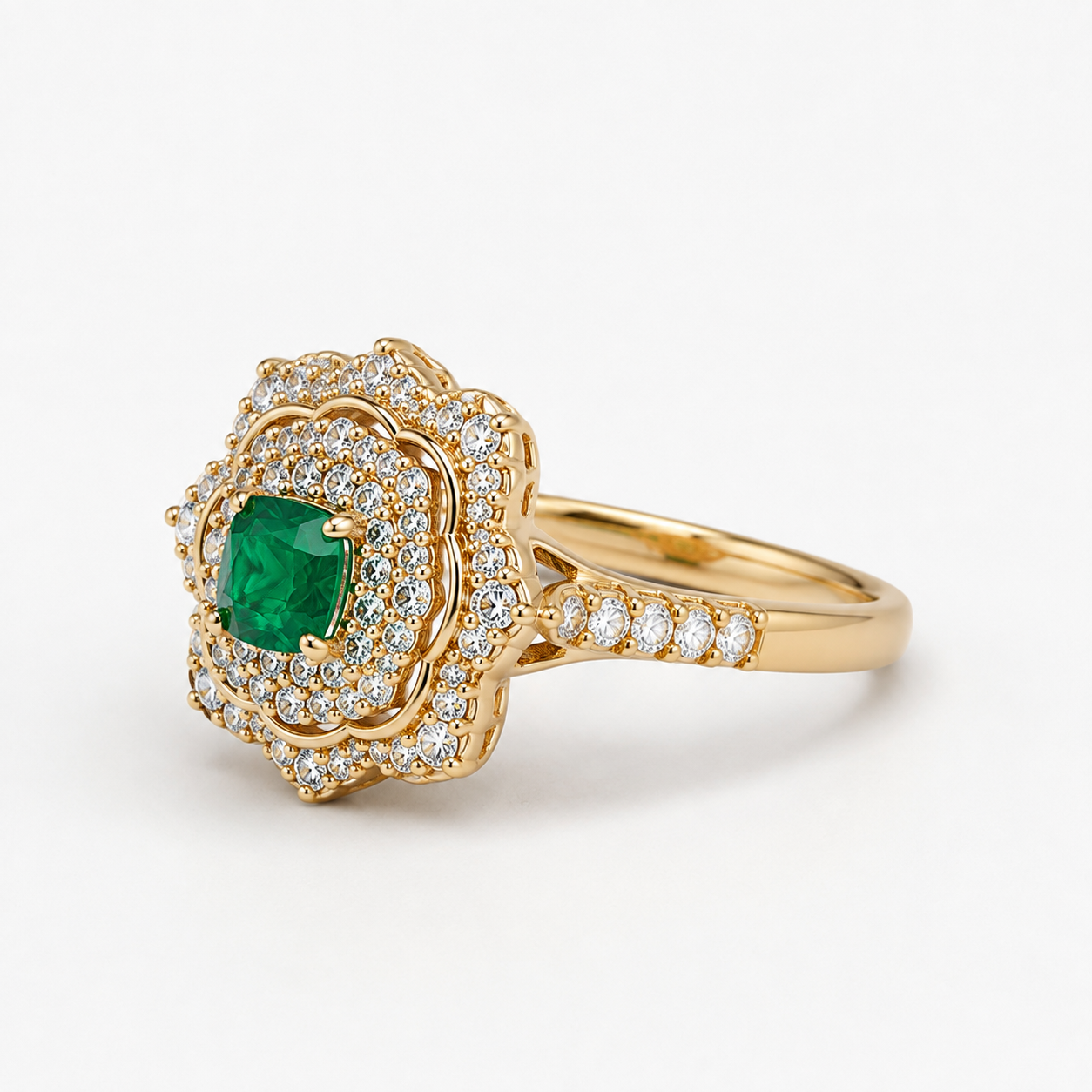 Lina Emerald Ring by AZ Essentials