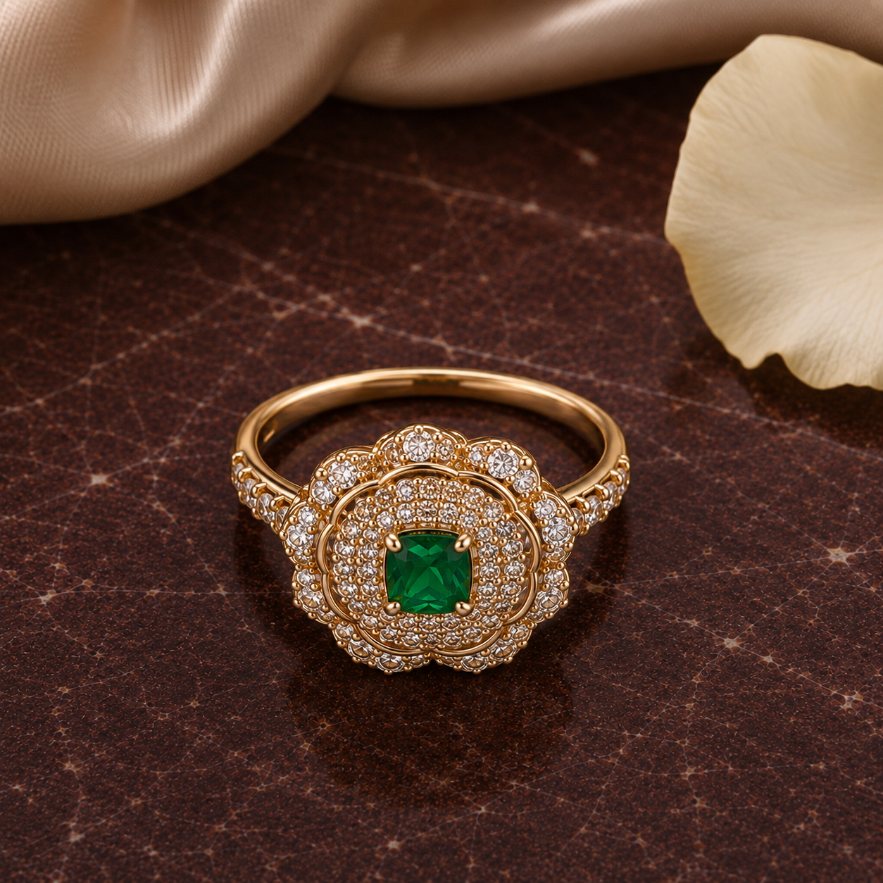 Lina Emerald Ring by AZ Essentials
