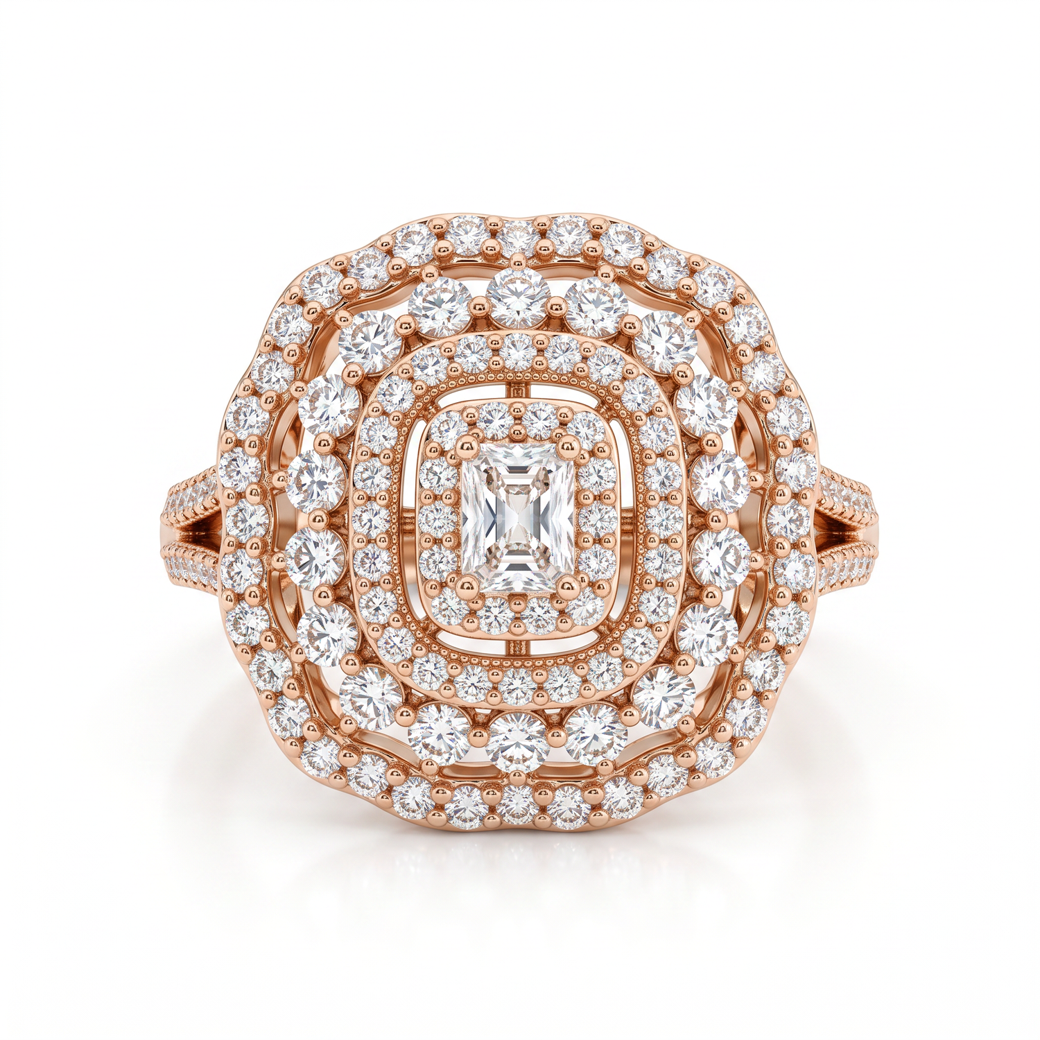 Vintage Cluster Cocktail Ring by AZ Essentials