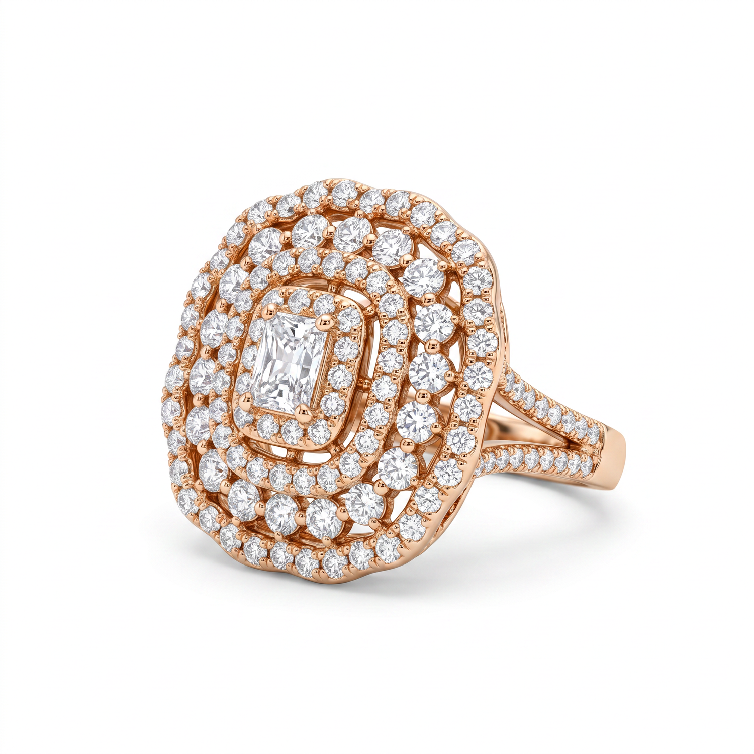 Vintage Cluster Cocktail Ring by AZ Essentials
