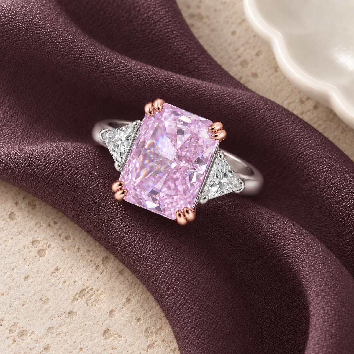 The Margaux Ring in Argyle Pink