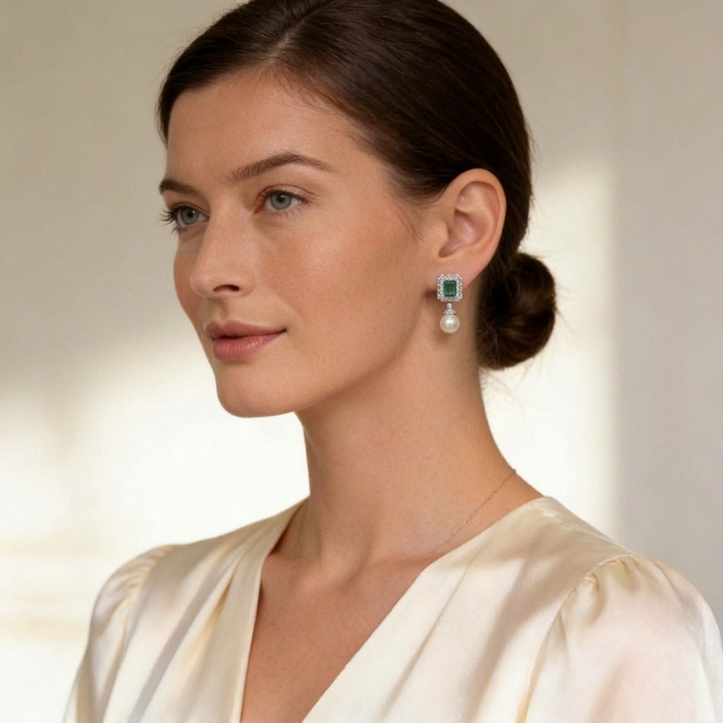 Marina Pearl Drop Earrings by AZ Essentials