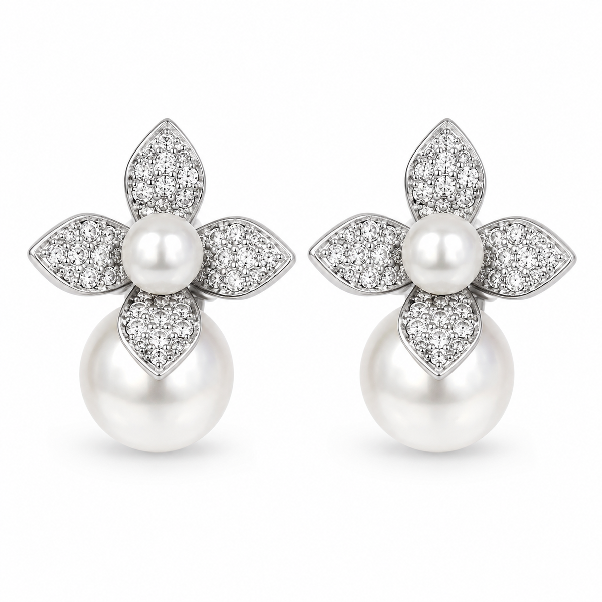 Gardenia Pearl Earrings by AZ Essentials