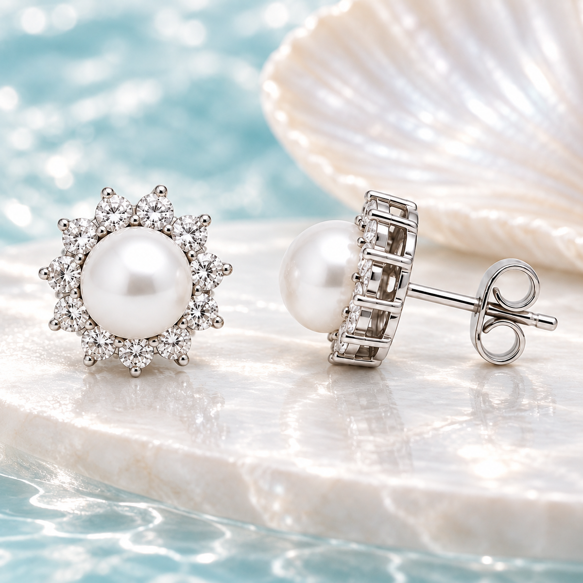 Genuine Fresh Water Pearl Earrings by AZ Essentials