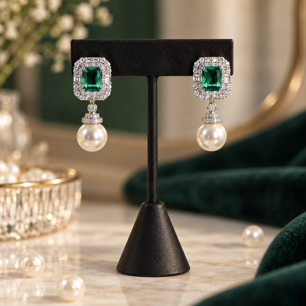 Marina Pearl Drop Earrings by AZ Essentials