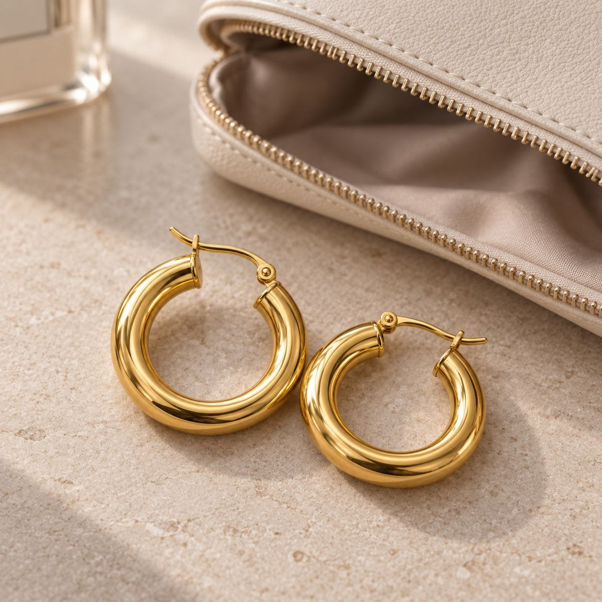 Classic Gold Hoops by AZ Essentials