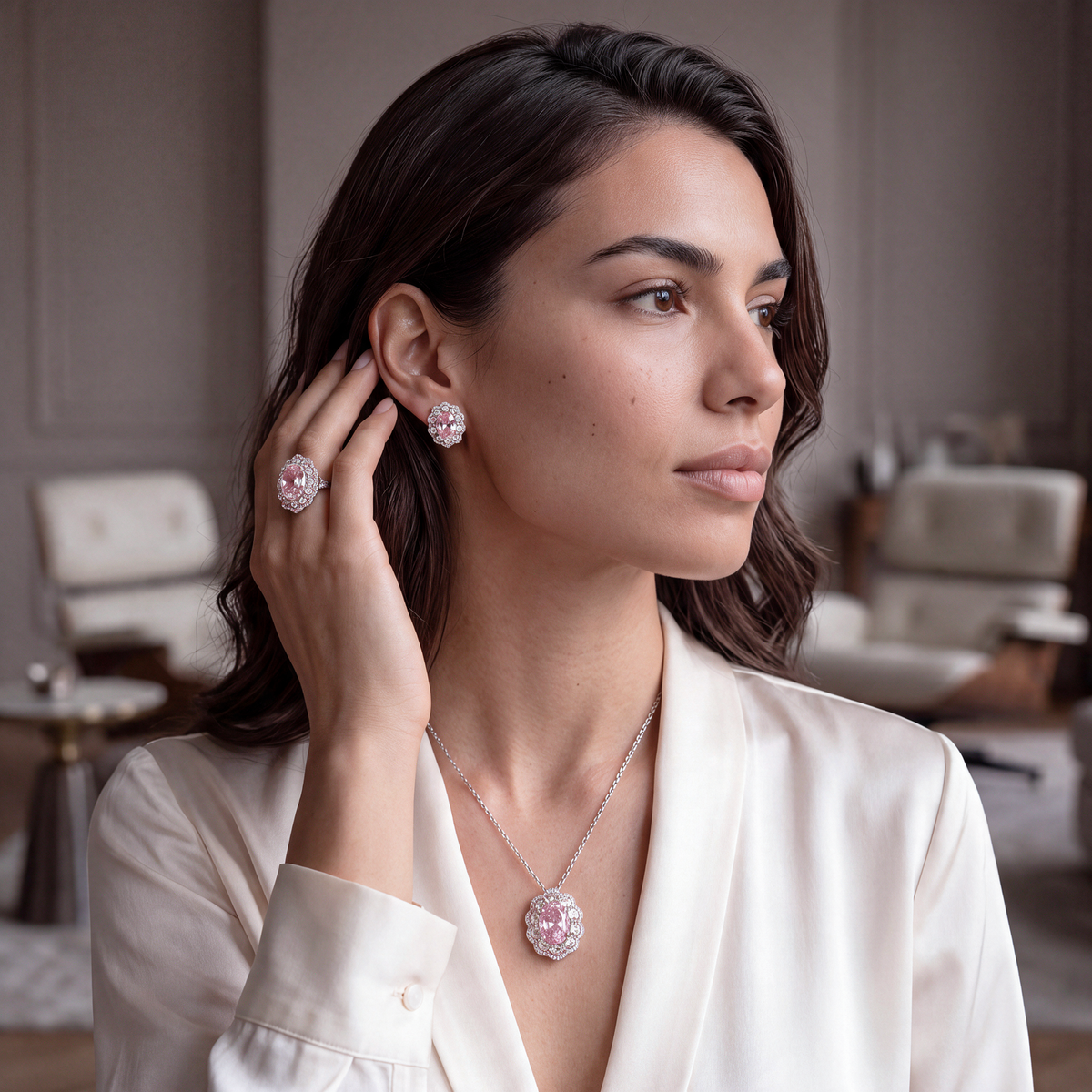 Rosalind Halo Stud Earrings by AZ Essentials