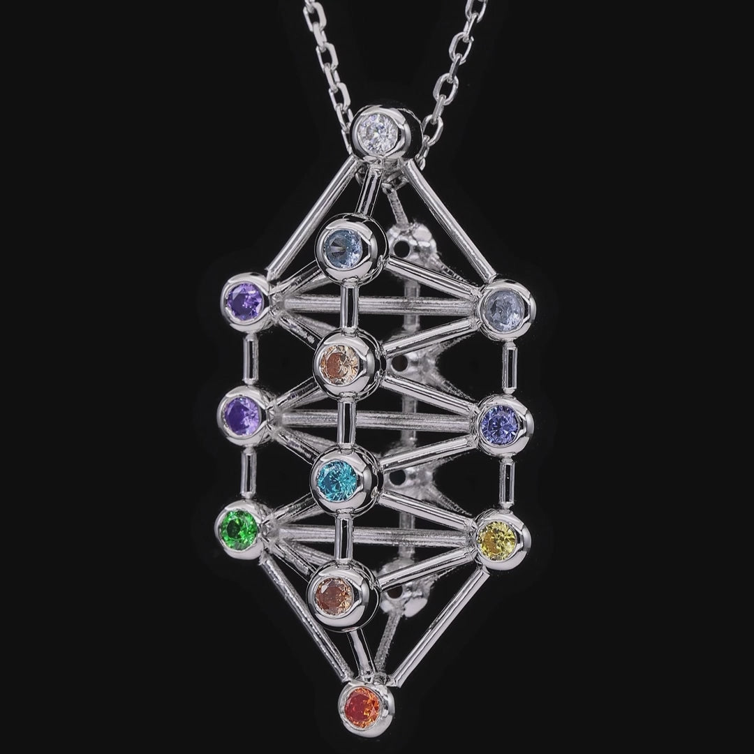 Anna Zuckerman Chakra Crystal Healing Necklace