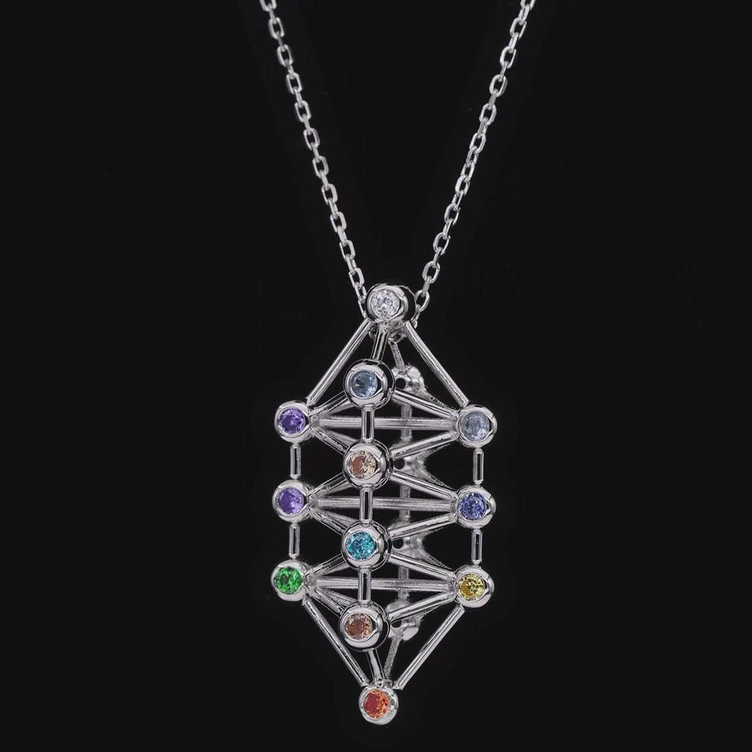 Anna Zuckerman Chakra Crystal Healing Necklace