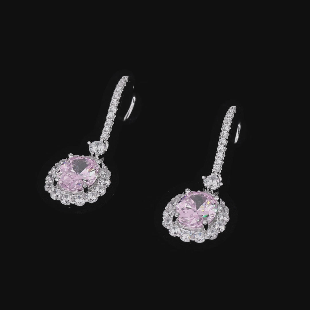 3 Carat Pink Diamond Stud Earrings | Anna Zuckerman