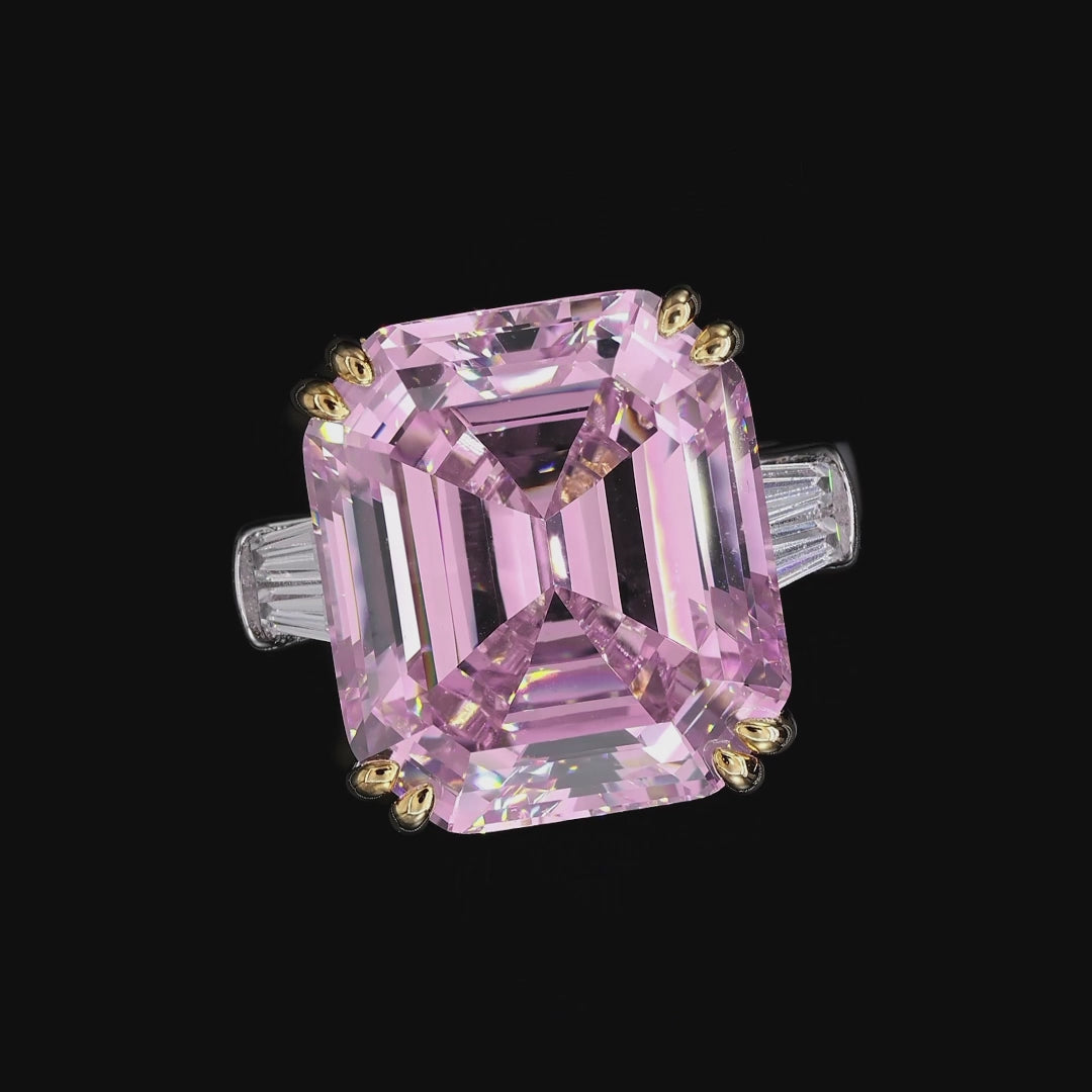 Cali 10 Carat Argyle Pink Crystalline Ring | Anna Zuckerman